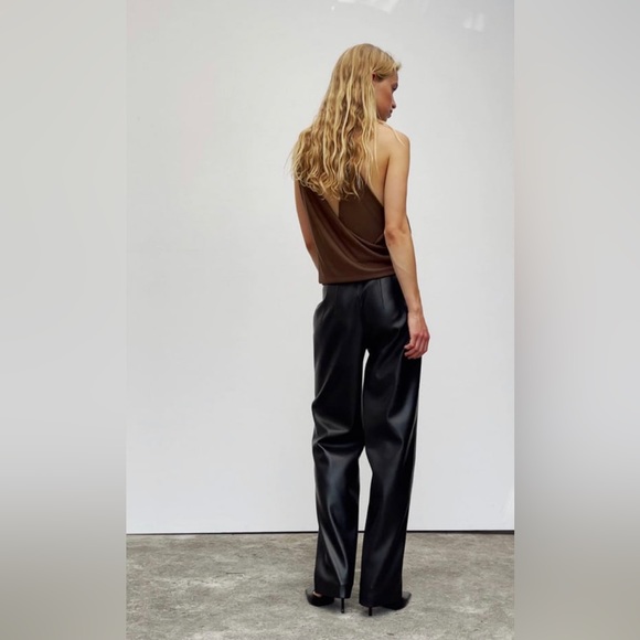SOLD ON DEPOP Zara faux leather pants - Picture 3 of 15